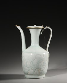 A flower patterned Hutian kiln porcelain ewer,Song Dynasty,China