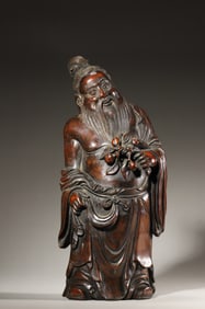 A bamboo root figurine,Qing Dynasty,China