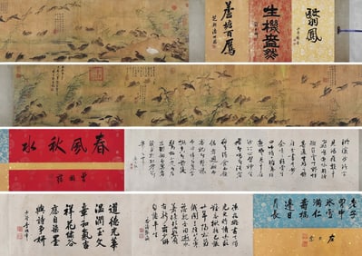 A Chinese painting of Wild goose,Lin Liang mark,Ming Dynasty,China