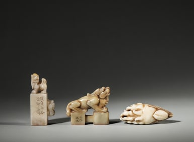 A set of Shoushan stone seals,Qing Dynasty,China