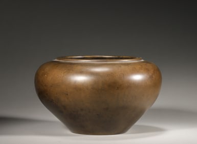 A bowl shaped copper censer,Qing Dynasty,China