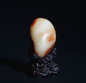 QING DYNASTY WHITE JADE LANDSCAPE ORNAMENTS