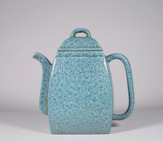 CHINESE FURNACE-GLAZED PURPLE CLAY POT