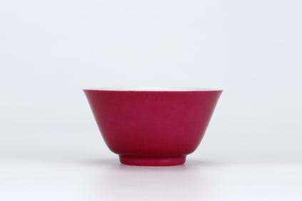 QING DYNASTY RED GLAZE BOWL