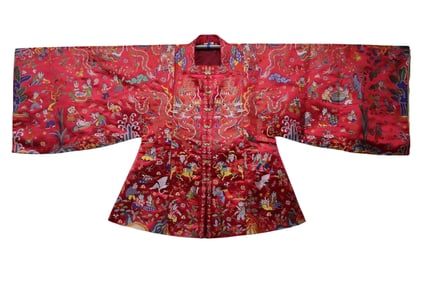 MING DYNASTY RED BABY PATTERN CLOTHES