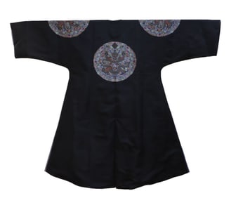 QING DYNASTY CLOTHES EMBROIDERED WITH DRAGON PATTERNS