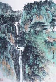 CHINESE INK LANDSCAPE PAINTING XIE ZHILIU