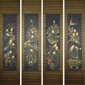 ANCIENT CHINESE FIGURE PAINTING DING GUANPENG