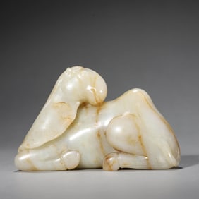 Jade Bactria Camel Carving