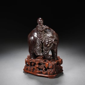 Sandalwood Elephant Ornament