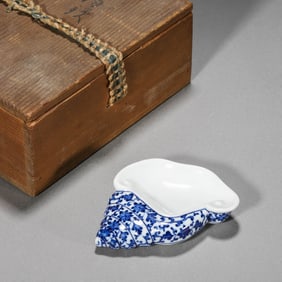 Blue and White Conch