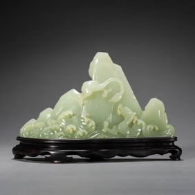 Yellow Jade Chi-Dragon Boulder