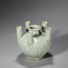 Longquan Kiln Five-Spouts Vase