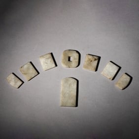 Set of White Jade Appliques