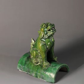 Green Glaze Glass Beast