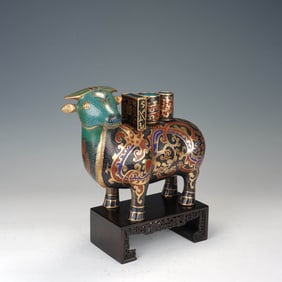 Cloisonne Enamel Archaized Vessel