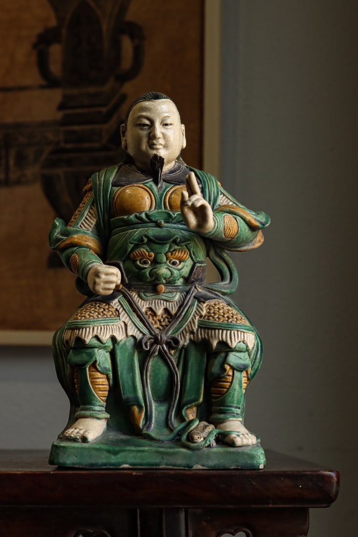 Song Dynasty Three-Colour Zhenwu  Emperor Statue