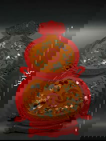 Qing Dynasty Lacquerware Hanging Bottles