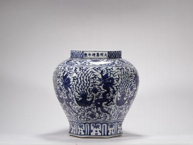 Ming Dynasty Jiajing Dragon Pattern Jar