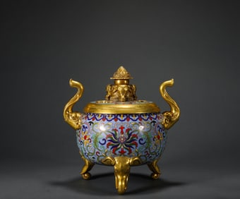 Qing Dynasty Cloisonne Aromatherapy