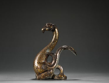 Han Dynasty Inlaid Gold and  Silver Bird