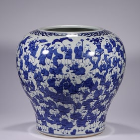 Ming Dynasty Wanli Figure Large Jar