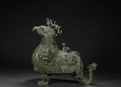 The Western Zhou Dynasty Copper Bird Vase