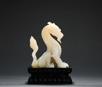 Tang Dynasty Hetian Jade Dragon