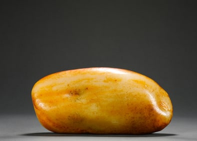 Qing Dynasty Hetian Jade Seed Material Rough Stone