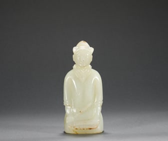 Ming Dynasty Hetian Jade Figure