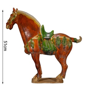 Tricolor Horse, Tang Dynasty, China