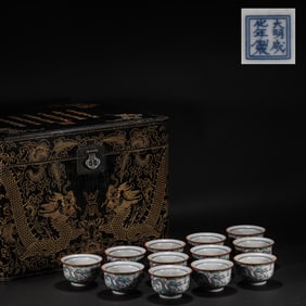 Ming Dynasty Chenghua Twelve Tea Cups