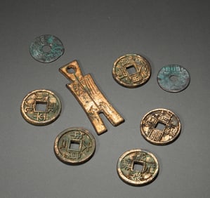 A Group of Ancient Chinese Coins