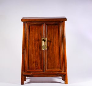 Qing Dynasty Yellow Pear Bookcase