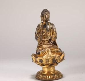 GILDED SAKYAMUNI FROM THE LIAO DYNASTY