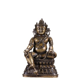 ALLOY BRONZE BUDDHA STATUE FROM THE YUAN DYNASTY