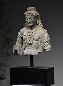 GANDHARA SCHIST BUDDHA STATUE