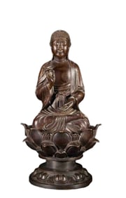 LIAO DYNASTY BRONZE BUDDHA STATUE