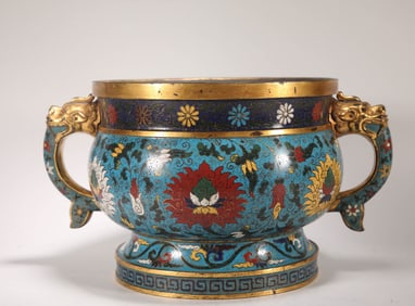 MING DYNASTY CLOISONNE STOVE