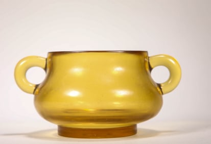 QING DYNASTY COLORED GLAZE STOVE
