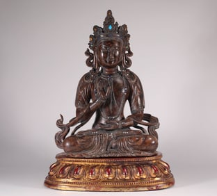 AGARWOOD BODHISATTVA FROM THE QING DYNASTY