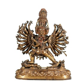 GILDED GREAT POWER FROM THE QING DYNASTY