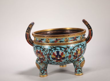 MING DYNASTY CLOISONNE STOVE