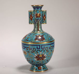 MING DYNASTY CLOISONNE GUAN ER VASE