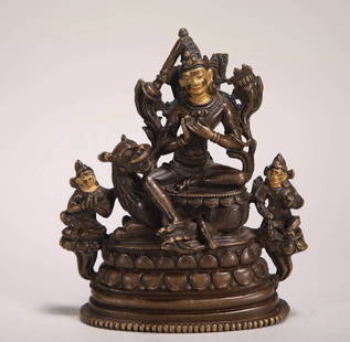 13TH CENTURY COPPER ALLOY BUDDHA STATUE: Name 13TH CENTURY COPPER ALLOY BUDDHA STATUE Dimensions H:12CM L:10CM Condition Additional photographs and Condition reports are provided by request as a courtesy to our clients, as suc