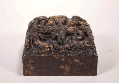 SHOUSHAN STONE SEAL OF THE QING DYNASTY