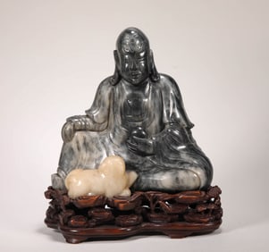 HETIAN JADE FIGURES FROM THE QING DYNASTY