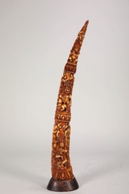 QING DYNASTY BONE CARVED BUDDHIST SHRINE