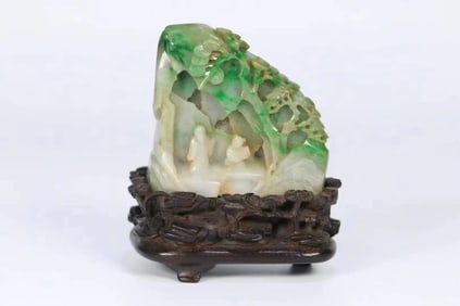 JADEITE MOUNTAIN FROM THE QING DYNASTY