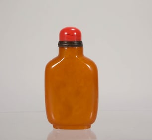 QING DYNASTY BEESWAX TOBACCO BOTTLE